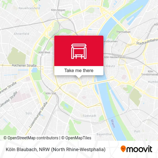 Köln Blaubach map
