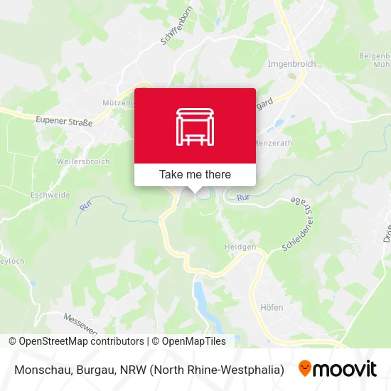 Карта Monschau, Burgau