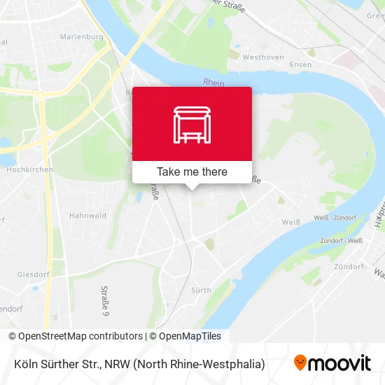 Карта Köln Sürther Str.