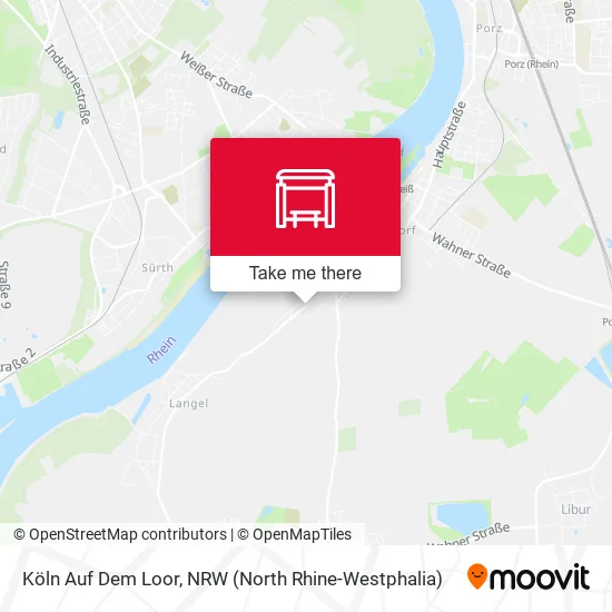 Карта Köln Auf Dem Loor