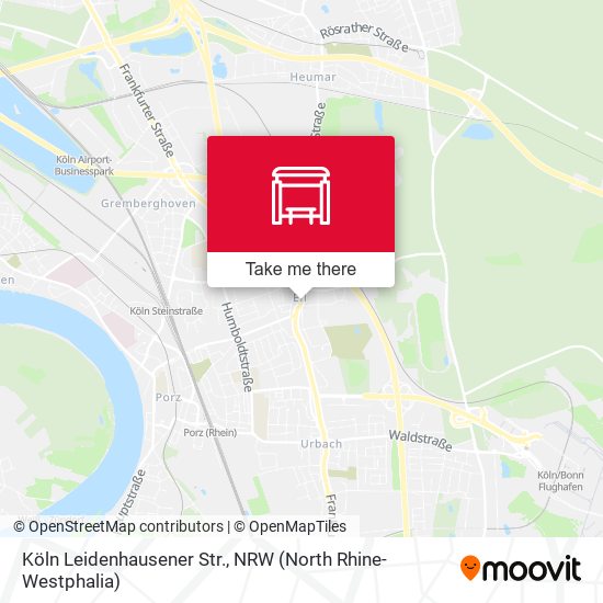 Köln Leidenhausener Str. map