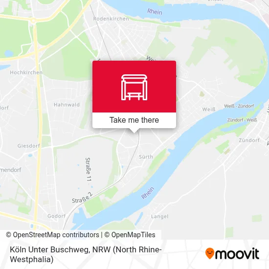 Köln Unter Buschweg map