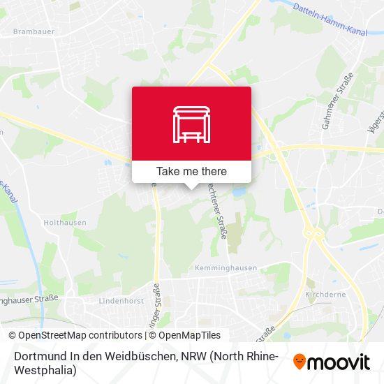 Dortmund In den Weidbüschen map