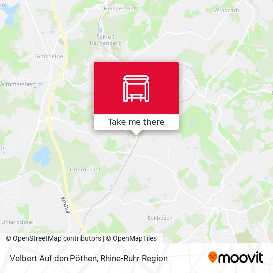 Velbert Auf den Pöthen map