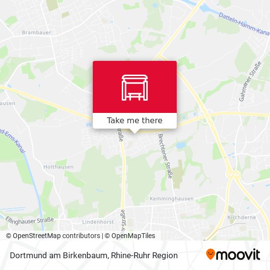 Dortmund am Birkenbaum map