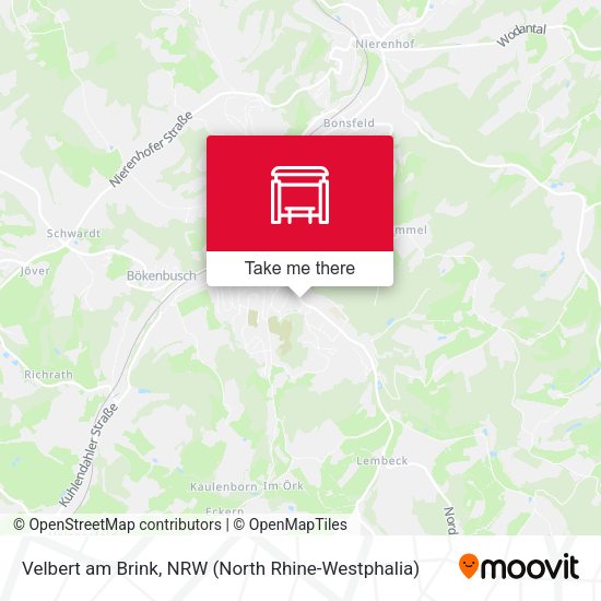 Карта Velbert am Brink