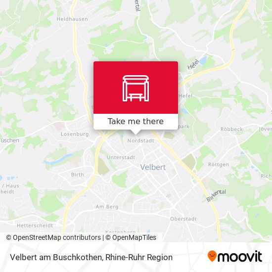 Velbert am Buschkothen map