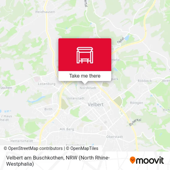 Карта Velbert am Buschkothen