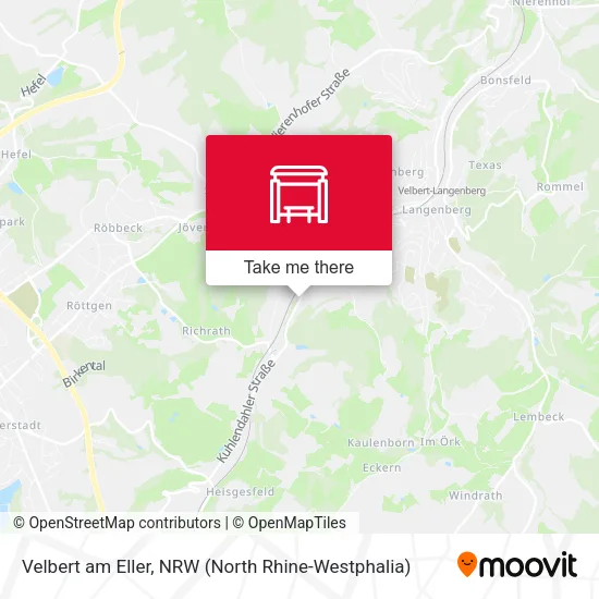 Карта Velbert am Eller