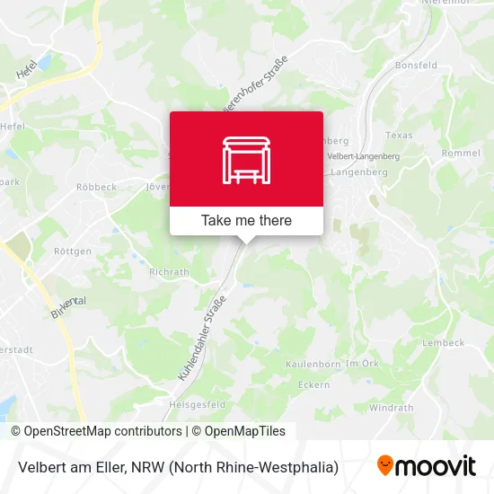 Карта Velbert am Eller