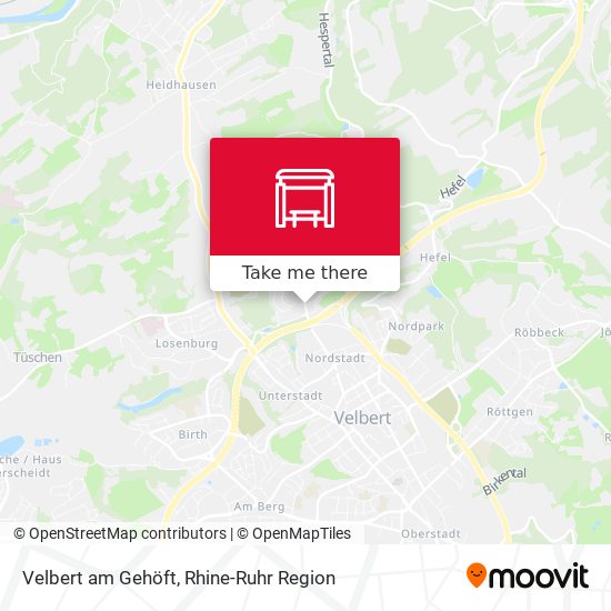 Velbert am Gehöft map