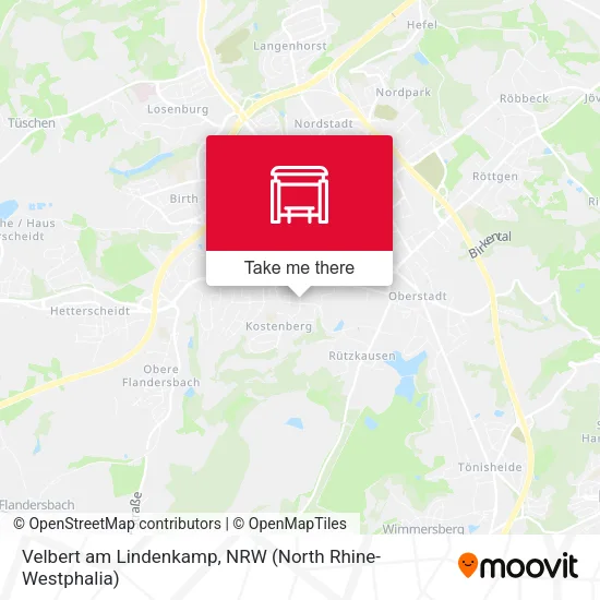 Карта Velbert am Lindenkamp
