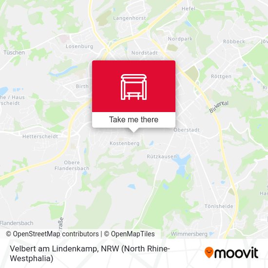 Карта Velbert am Lindenkamp