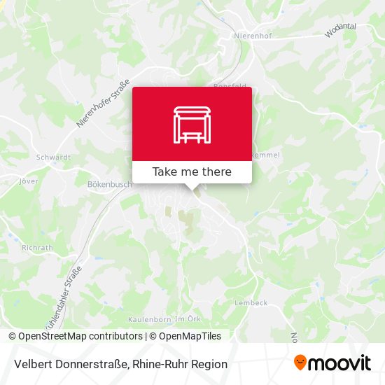 Velbert Donnerstraße map