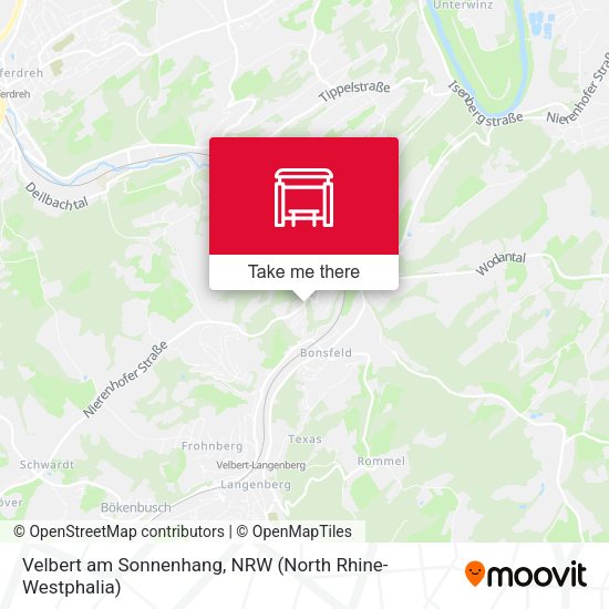 Карта Velbert am Sonnenhang