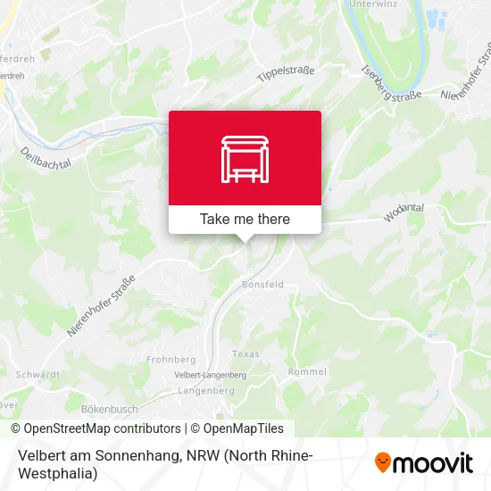 Карта Velbert am Sonnenhang