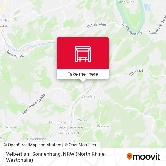 Карта Velbert am Sonnenhang