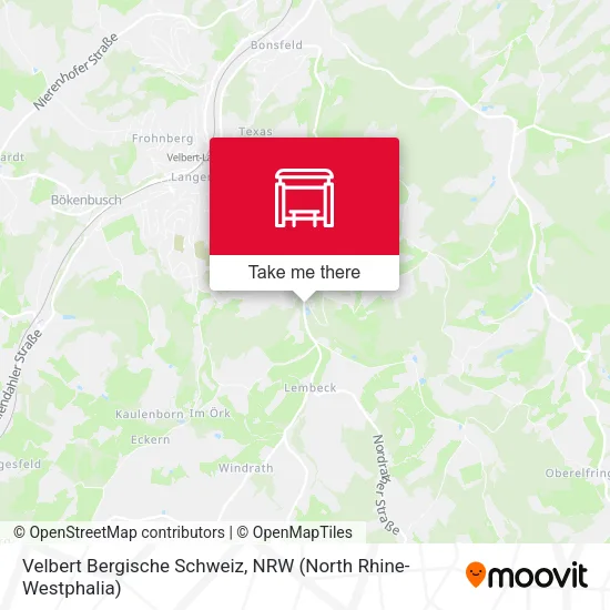 Карта Velbert Bergische Schweiz