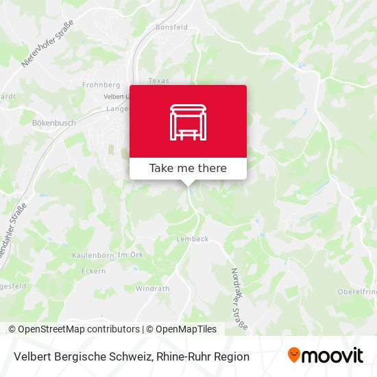 Velbert Bergische Schweiz map