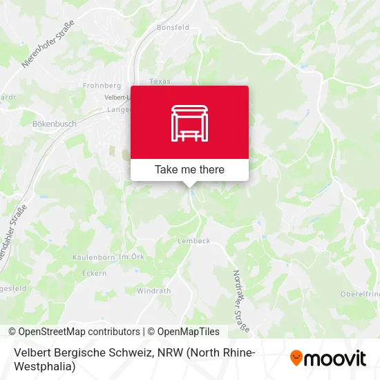 Карта Velbert Bergische Schweiz
