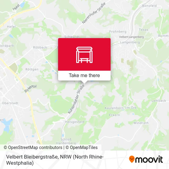 Карта Velbert Bleibergstraße