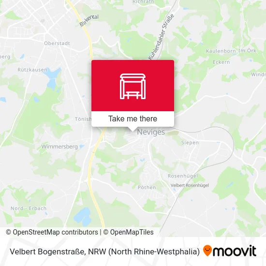 Карта Velbert Bogenstraße