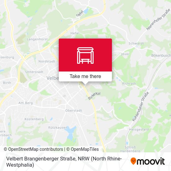 Velbert Brangenberger Straße map