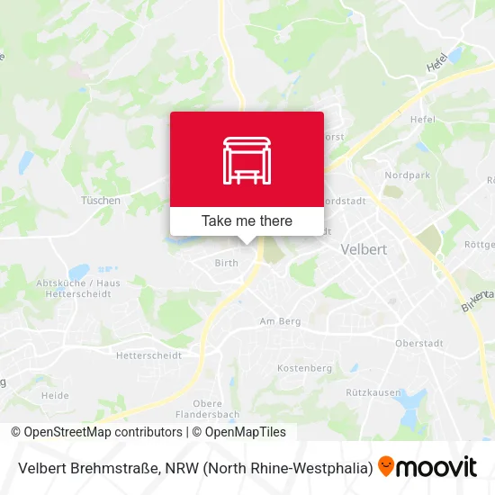Карта Velbert Brehmstraße