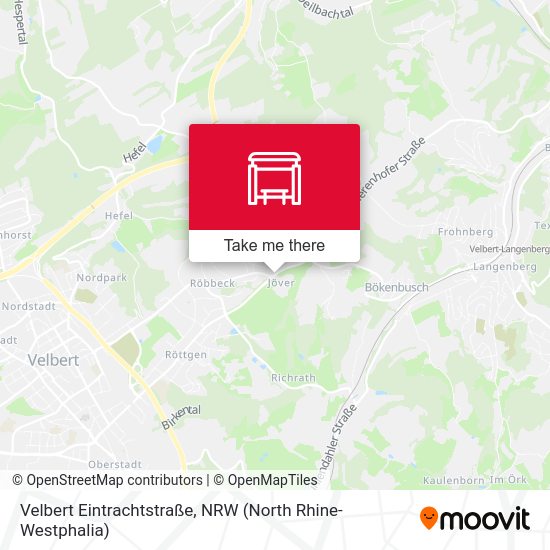 Velbert Eintrachtstraße map