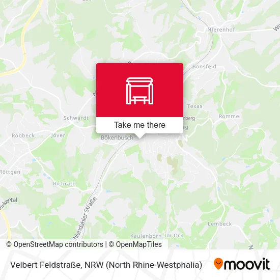 Карта Velbert Feldstraße