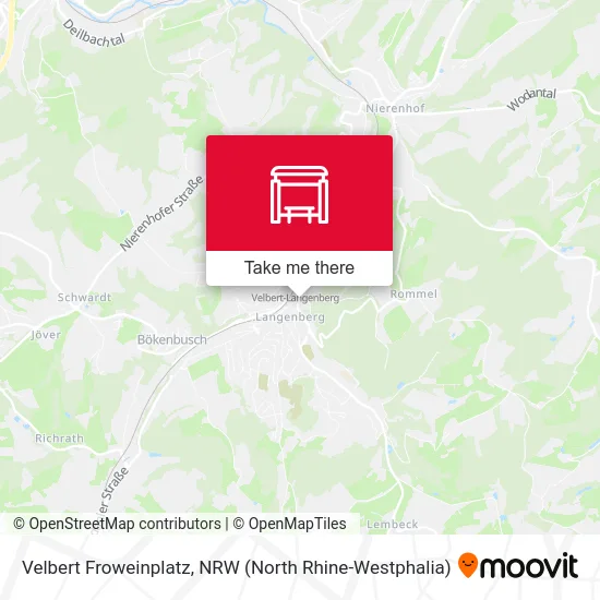 Карта Velbert Froweinplatz