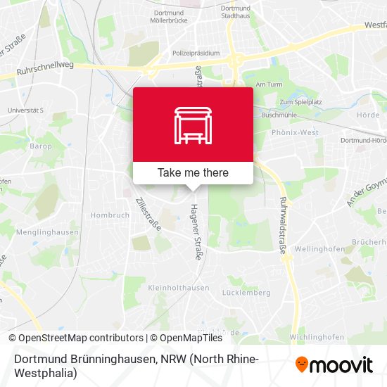 Dortmund Brünninghausen map