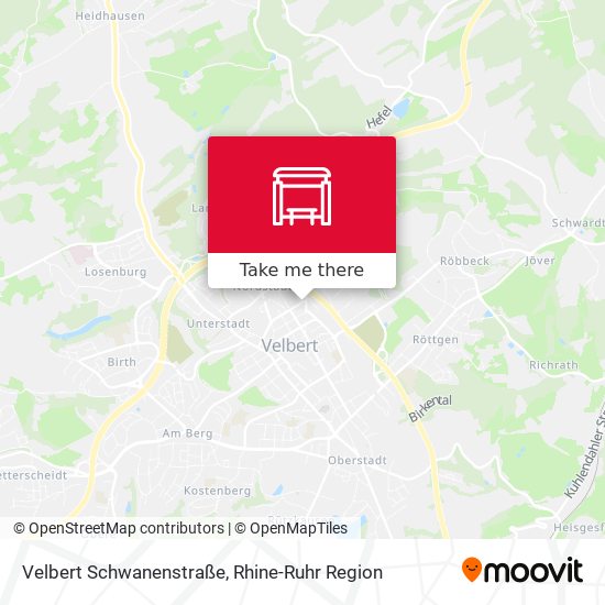 Velbert Schwanenstraße map