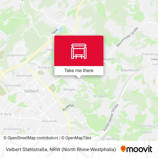 Карта Velbert Stahlstraße