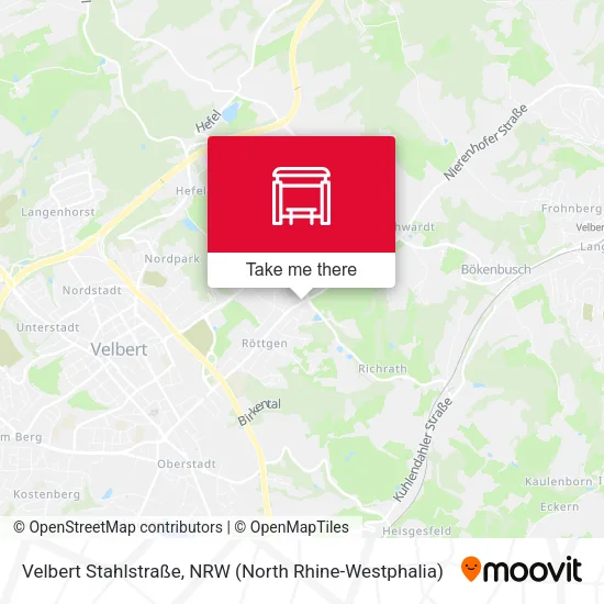 Карта Velbert Stahlstraße