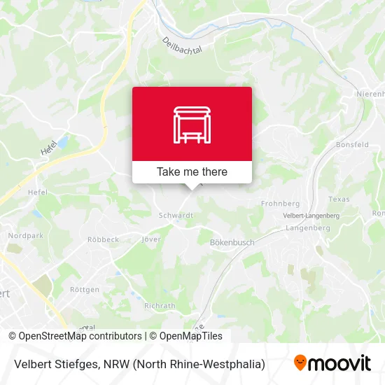 Карта Velbert Stiefges