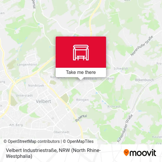 Карта Velbert Industriestraße