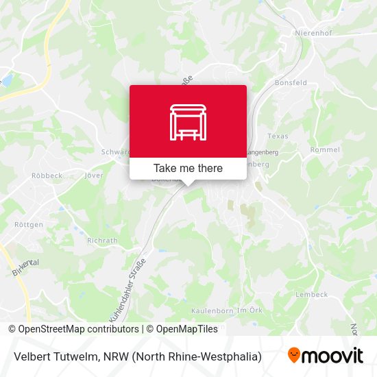 Карта Velbert Tutwelm