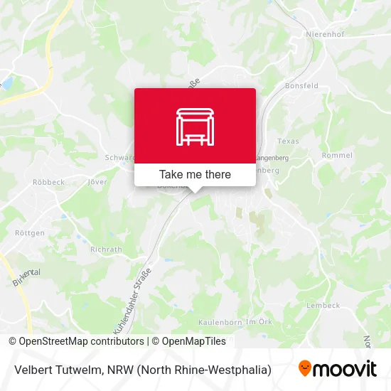Карта Velbert Tutwelm