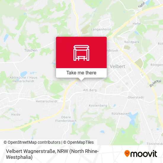 Карта Velbert Wagnerstraße