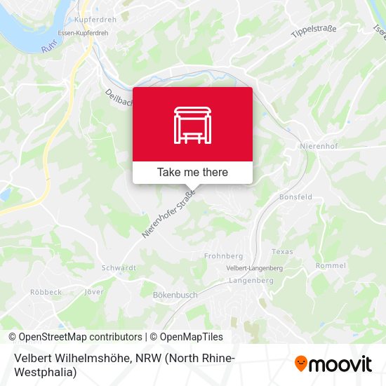 Карта Velbert Wilhelmshöhe