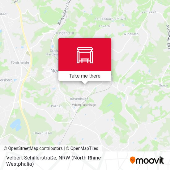 Velbert Schillerstraße map