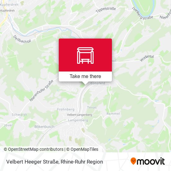 Карта Velbert Heeger Straße