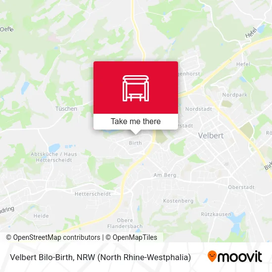 Карта Velbert Bilo-Birth