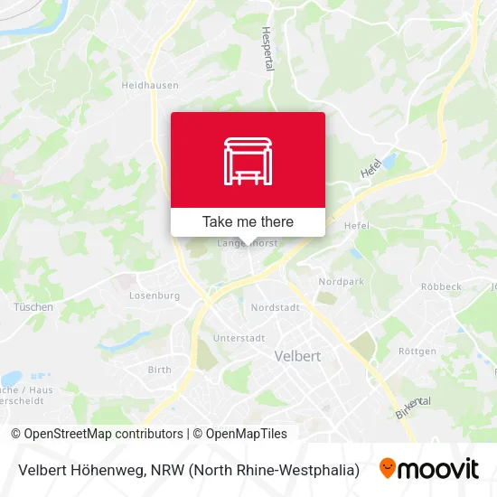 Карта Velbert Höhenweg