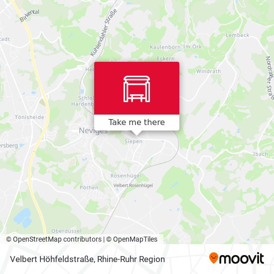 Velbert Höhfeldstraße map