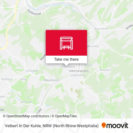 Карта Velbert In Der Kuhle