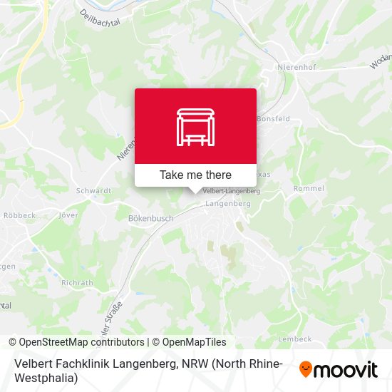 Карта Velbert Fachklinik Langenberg