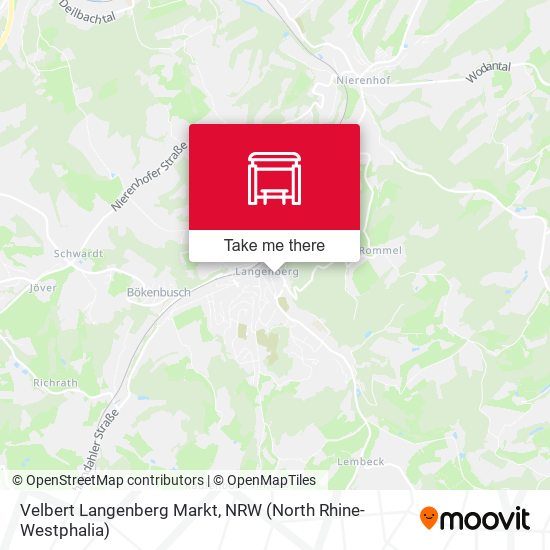 Карта Velbert Langenberg Markt
