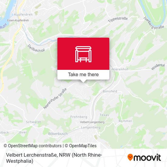 Карта Velbert Lerchenstraße